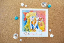 Load image into Gallery viewer, Magical Girl Broken Holo 4x4 Polaroid Prints
