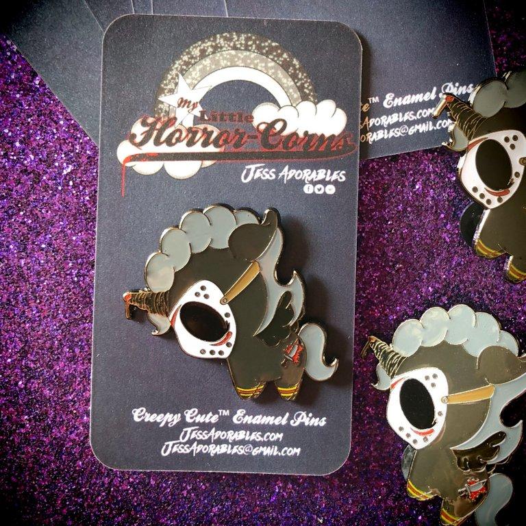 Jason-corn Enamel Pin