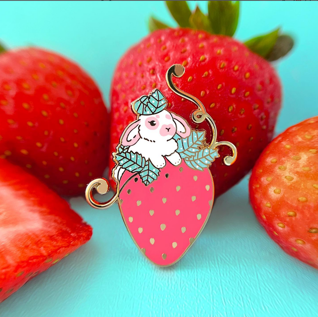 Strawberry Bun Pin