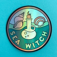 Load image into Gallery viewer, Sea Witch Holographic Sticker
