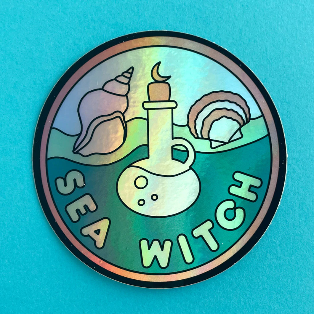 Sea Witch Holographic Sticker