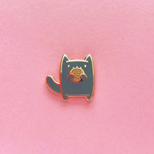 Load image into Gallery viewer, SNACK ATTACK CAT • COOKIE KITTEN LAPEL PIN
