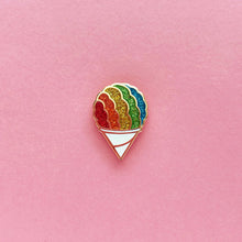 Load image into Gallery viewer, SNOW CONE GLITTER LAPEL PIN
