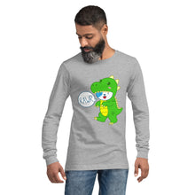 Load image into Gallery viewer, RAWR - BizBaz Dino - Unisex Long Sleeve Tee
