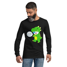 Load image into Gallery viewer, RAWR - BizBaz Dino - Unisex Long Sleeve Tee
