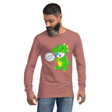 Load image into Gallery viewer, RAWR - BizBaz Dino - Unisex Long Sleeve Tee
