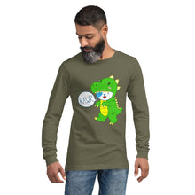 Load image into Gallery viewer, RAWR - BizBaz Dino - Unisex Long Sleeve Tee
