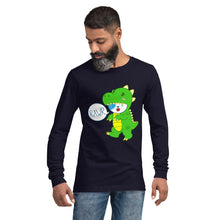 Load image into Gallery viewer, RAWR - BizBaz Dino - Unisex Long Sleeve Tee

