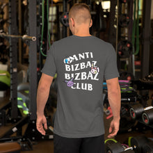 Load image into Gallery viewer, Anti BizBaz BizBaz Club Short-Sleeve Unisex T-Shirt - White Text
