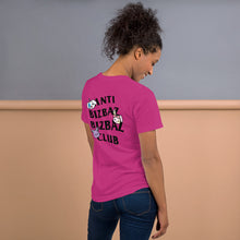 Load image into Gallery viewer, Anti BizBaz BizBaz Club Short-Sleeve Unisex T-Shirt - Black Text
