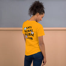 Load image into Gallery viewer, Anti BizBaz BizBaz Club Short-Sleeve Unisex T-Shirt - Black Text
