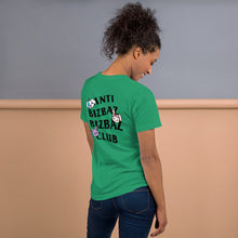 Load image into Gallery viewer, Anti BizBaz BizBaz Club Short-Sleeve Unisex T-Shirt - Black Text
