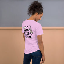 Load image into Gallery viewer, Anti BizBaz BizBaz Club Short-Sleeve Unisex T-Shirt - Black Text
