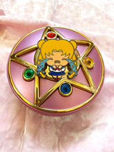 Load image into Gallery viewer, Crying Usagi Pin - Super Emo Friends Collab
