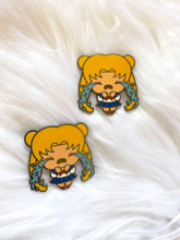 Load image into Gallery viewer, Crying Usagi Pin - Super Emo Friends Collab
