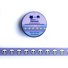 Load image into Gallery viewer, Pastel Skulls Washi Tape
